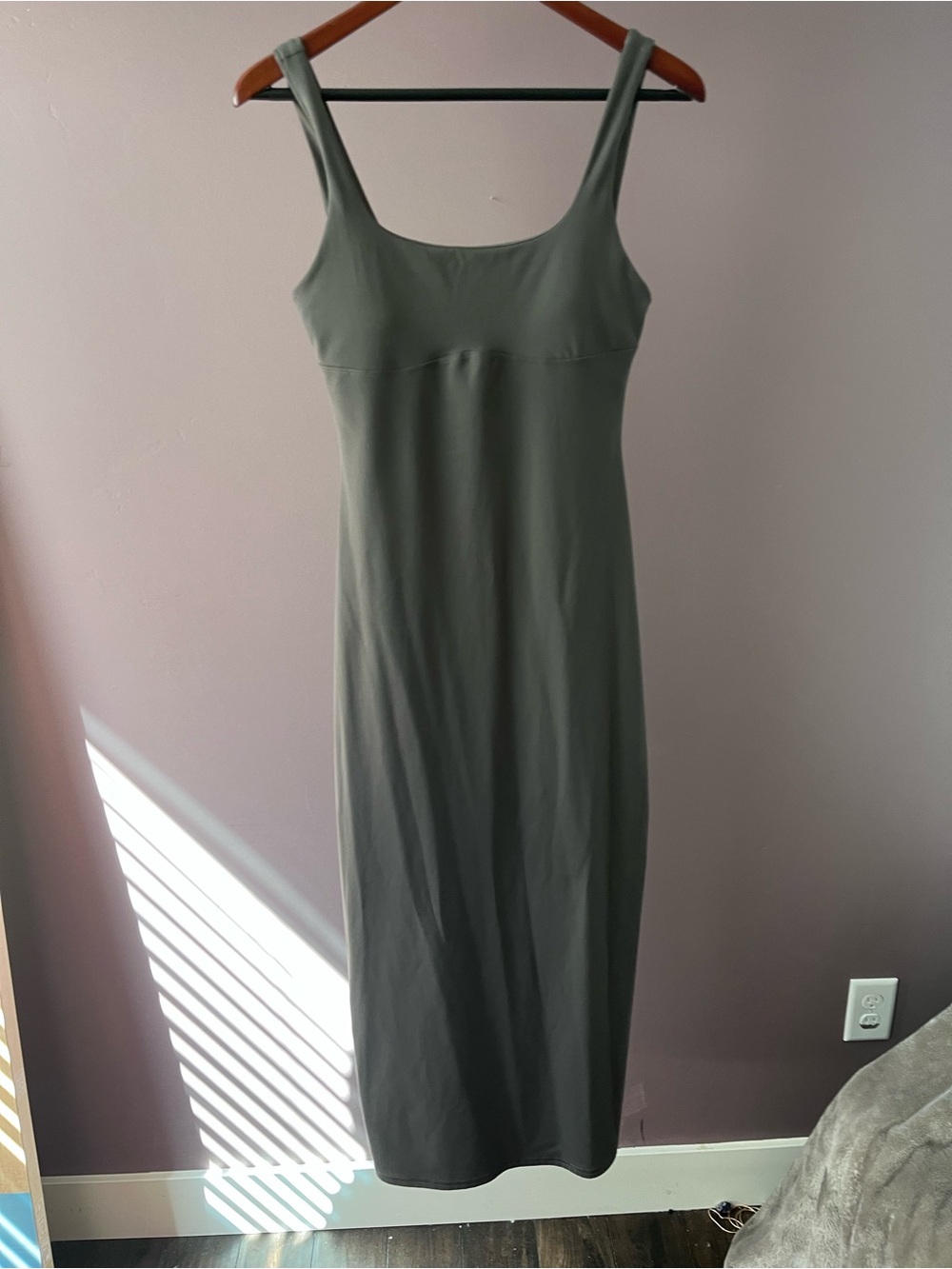 Fabletics Olive Green Sleeveless Maxi Dress